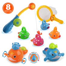 Amazon Supplier Cheap Kids Floating Plastic Fish Baby Sets Baby Bath Toy for Children